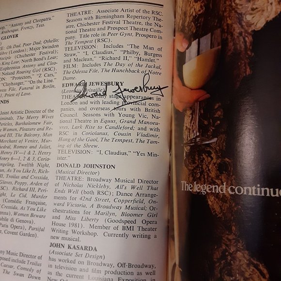 Royal Shakespeare Playbill Opening 1984 Cyrano Much Ado Nothing Cast Signed - Picture 9 of 11